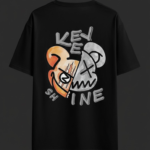 Keep Shine Urban Abstract Dropshoulder Black