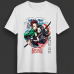 Demon Slayer Tanjiro & Nezuko Edition Dropshoulder White