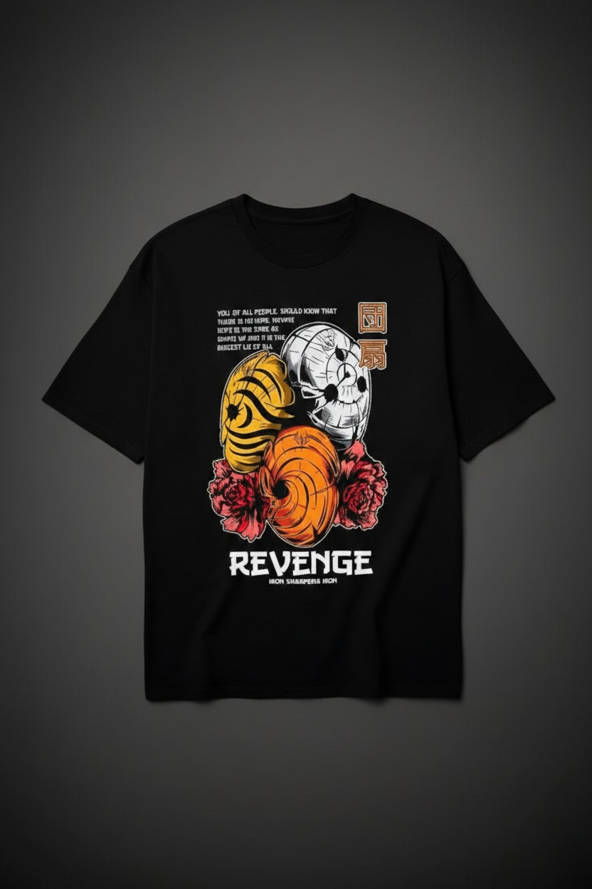 Revenge Obito Uchiha Legacy Dropshoulder Black