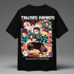 Sun Breathing Tanjiro Kamado Edition Dropshoulder Black