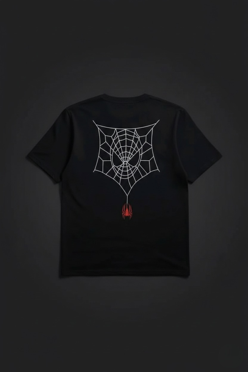 Web of Shadows Spider-Man Minimalist Dropshoulder Black