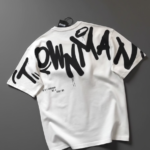 TOWNMAN Urban Graffiti Drop Shoulder White