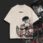 Levi Ackerman Humanity's Strongest Dropshoulder Beige