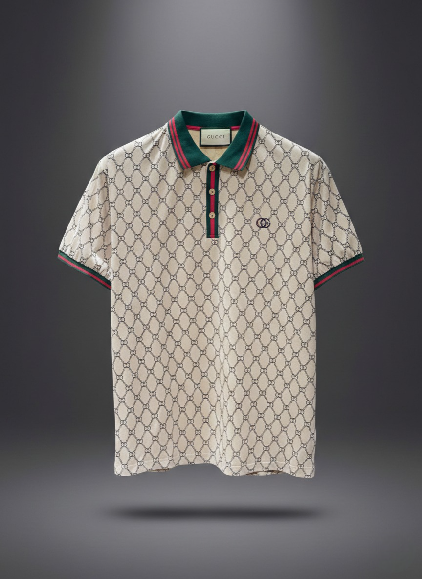 WhatsApp Image 2026-01-16 at 2.44.55 AM-Photoroom Gucci-Inspired Premium Ivory Polo - Image 1