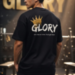 Push Your Limit Iron Motivation Oversized Dropshoulder Black