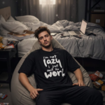 The Way to Happiness Traveling Cat Oversized Dropshoulder Black